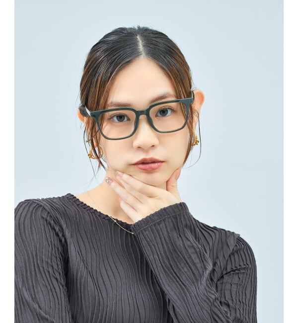  「ウェリントン型 メガネ | 伊達メガネ 度付きメガネユニセックス  Zoff｜FASHION  レンズ交換券付」|メガネ|オリーブ