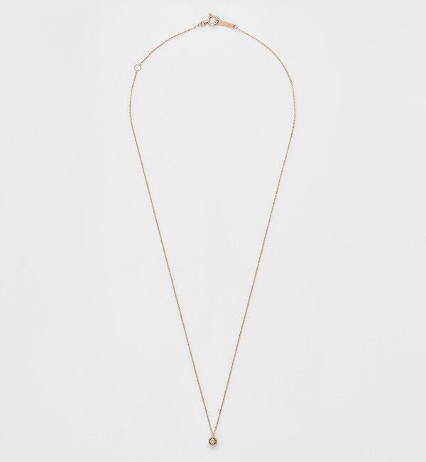 agete「《WEB限定》K10ダイヤモンドネックレス（0.03ct／ピンクゴールド）」|ネックレス|