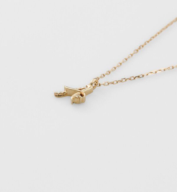 agete「イニシャルA／K10ダイヤモンドネックレス」|ネックレス|