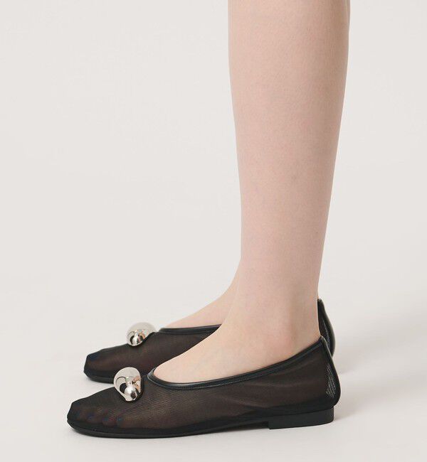 ODETTE E ODILE「＜SY＞ビッグメタルシースルー フラット15&uarr;」|バレエシューズ|