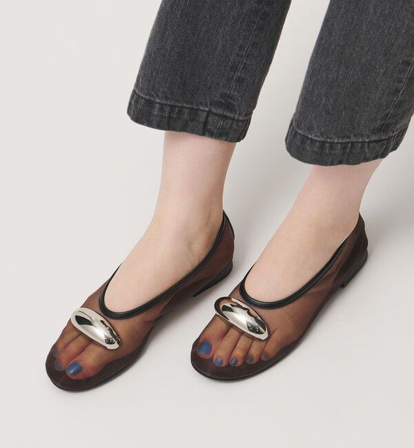 ODETTE E ODILE「＜SY＞ビッグメタルシースルー フラット15&uarr;」|バレエシューズ|