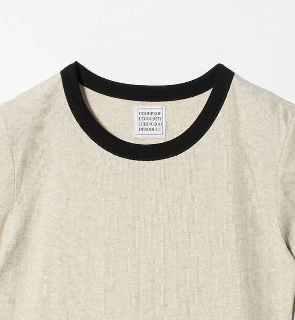 UNITED ARROWS「＜GOOD PEOPLE GOOD STITCHING GOOD PRODUCT＞トリム リブ Tシャツ」|Tシャツ・カットソー|