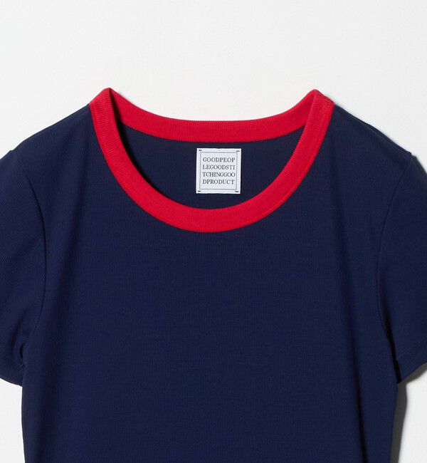 UNITED ARROWS「＜GOOD PEOPLE GOOD STITCHING GOOD PRODUCT＞トリム リブ Tシャツ」|Tシャツ・カットソー|