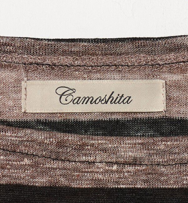 UNITED ARROWS「＜Camoshita＞リネン ボーダーTシャツ」|Tシャツ・カットソー|