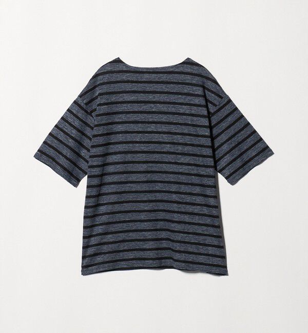 UNITED ARROWS「＜Camoshita＞リネン ボーダーTシャツ」|Tシャツ・カットソー|NAVY