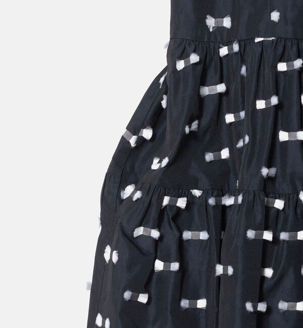 UNITED ARROWS「ドットリボン カットジャガード ワンピース ‐ウォッシャブル‐」|ワンピース|