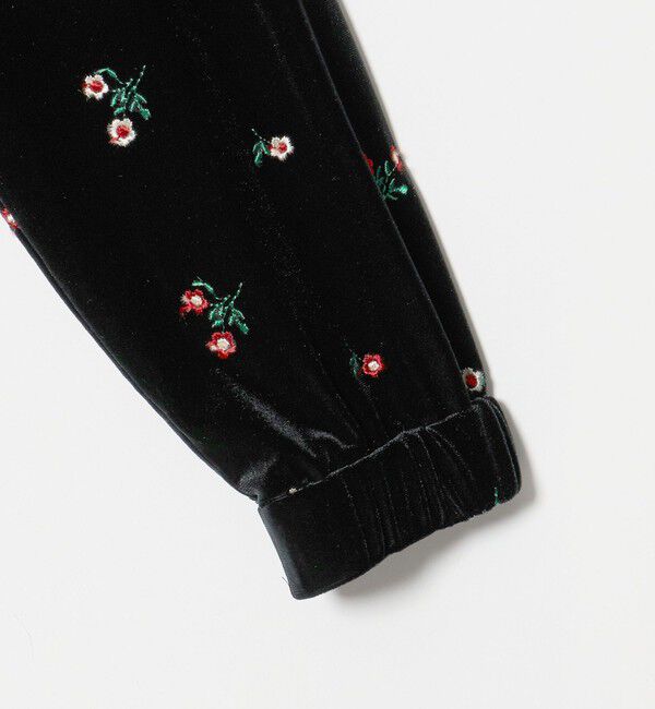 UNITED ARROWS「＜TICCA＞ベロア フラワー トラックジャケット」|スウェット・ジャージ|