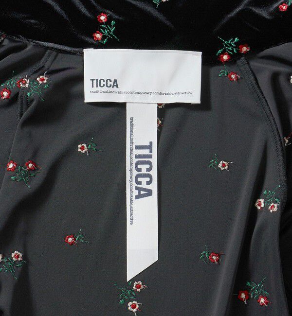 UNITED ARROWS「＜TICCA＞ベロア フラワー トラックジャケット」|スウェット・ジャージ|