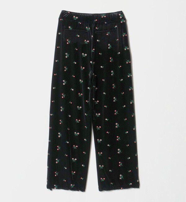 UNITED ARROWS「＜TICCA＞ベロア フラワー エンブロイダリー  パンツ」|チノ|