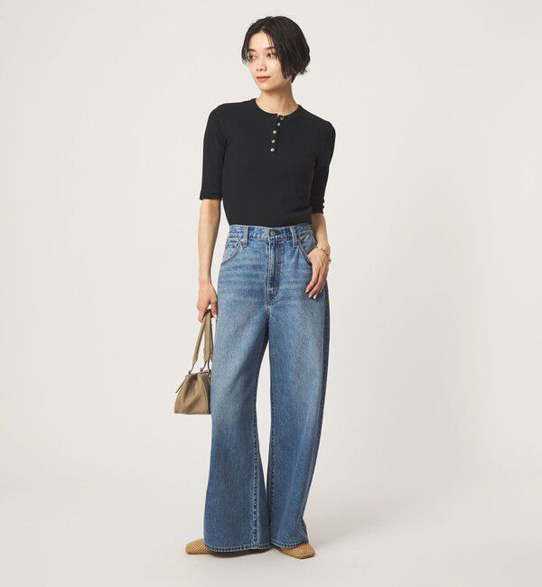 UNITED ARROWS green label relaxing「＜Robert P. Miller＞ヘンリーネック 5分袖 プルオーバー カットソー」|Tシャツ・カットソー|