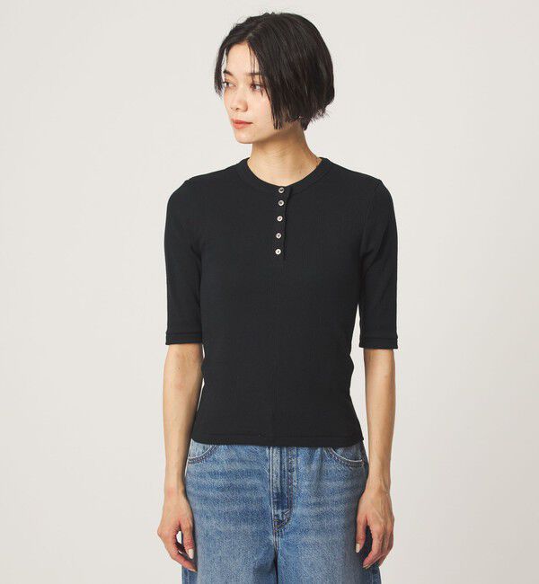 UNITED ARROWS green label relaxing「＜Robert P. Miller＞ヘンリーネック 5分袖 プルオーバー カットソー」|Tシャツ・カットソー|