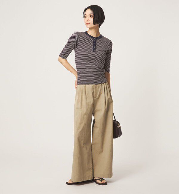 UNITED ARROWS green label relaxing「＜Robert P. Miller＞ヘンリーネック 5分袖 プルオーバー カットソー」|Tシャツ・カットソー|