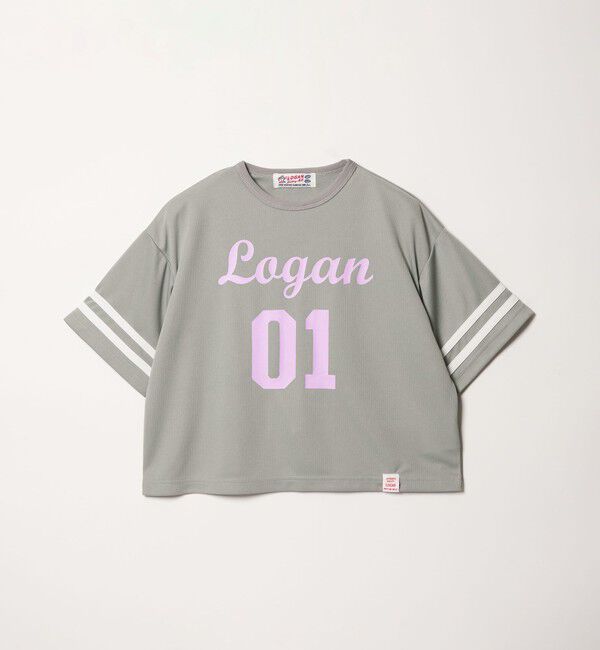UNITED ARROWS green label relaxing「【別注】＜LOGAN knitting mills＞ナンバリング Tシャツ / キッズ  120cm-160cm」|Tシャツ・カットソー|MD.GRAY