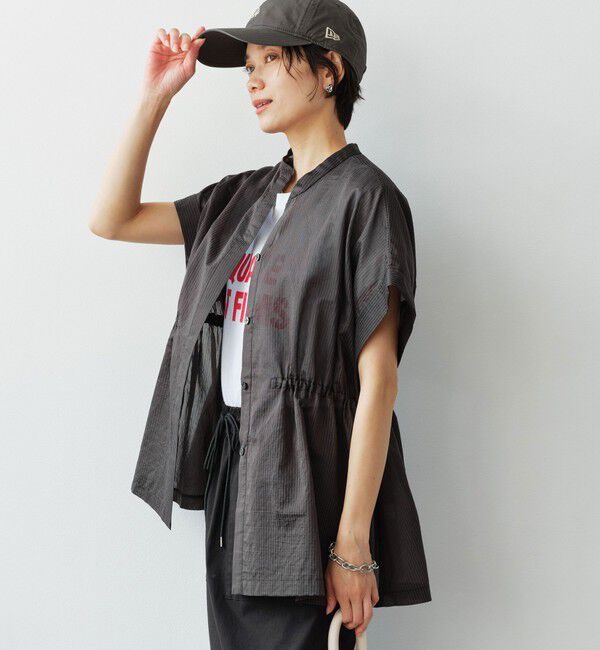UNITED ARROWS green label relaxing「【結論シリーズ】ギャザーハイウエストブラウス」|シャツ・ブラウス|