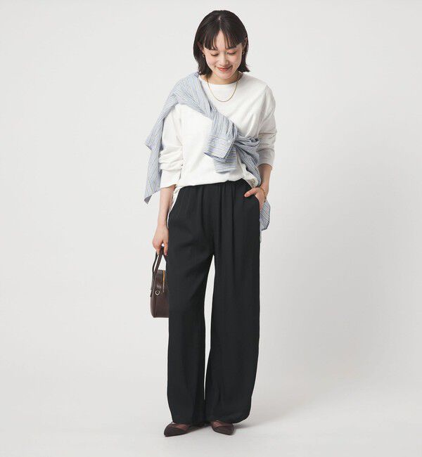 UNITED ARROWS green label relaxing「【WEB限定】＜at ease＞ドロスト ワイド パンツ」|その他|