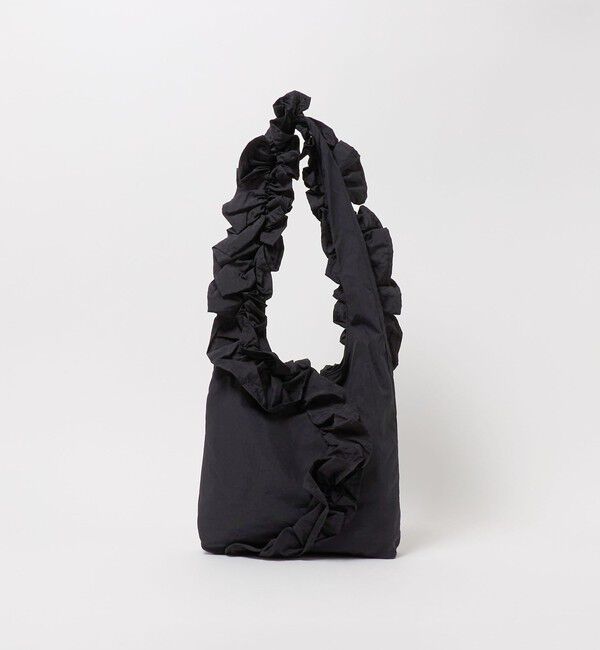 UNITED ARROWS green label relaxing「フリルワンショルダー トートバッグ」|ショルダー・メッセンジャー|BLACK