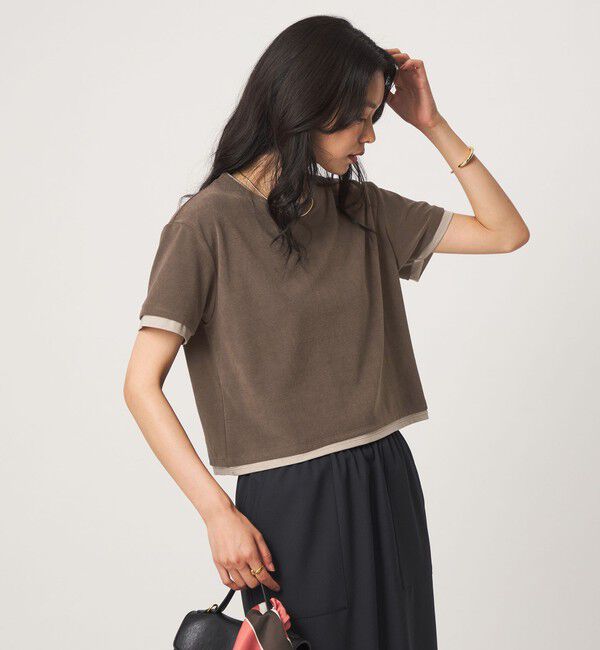UNITED ARROWS green label relaxing「パイル カサネ ショートスリーブ Tシャツ」|Tシャツ・カットソー|