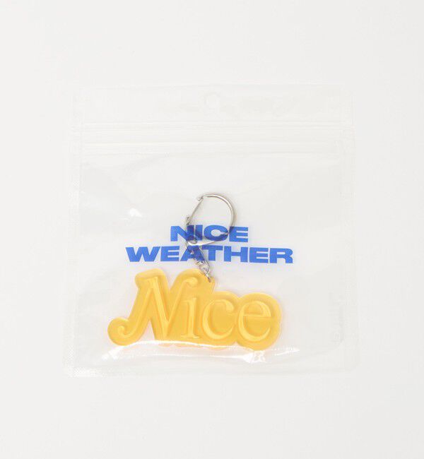 NICE WEATHER「＜NICE WEATHER＞クリア キーホルダー/NICE」|チャーム・キーホルダー|