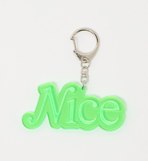 NICE WEATHER「＜NICE WEATHER＞クリア キーホルダー/NICE」|チャーム・キーホルダー|LIME