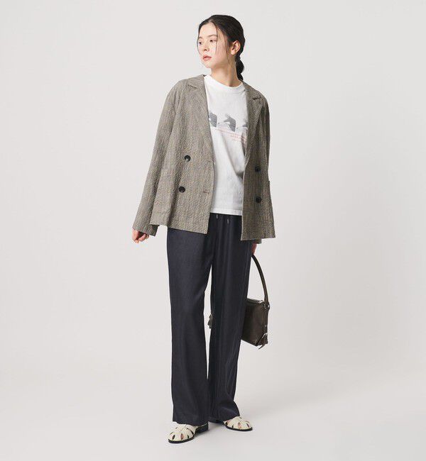 BEAUTY&YOUTH UNITED ARROWS「【WEB限定】グレンチェック ダブルジャケット ウォッシャブル」|テーラードジャケット|
