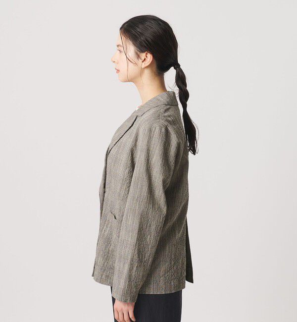 BEAUTY&YOUTH UNITED ARROWS「【WEB限定】グレンチェック ダブルジャケット ウォッシャブル」|テーラードジャケット|