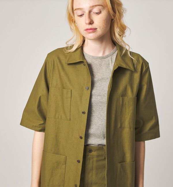 STEVEN ALAN「＜Steven Alan＞コットン サファリ シャツ」|シャツ・ブラウス|