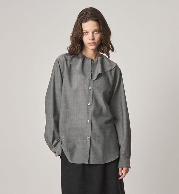 STEVEN ALAN「＜Steven Alan＞タックカラー シャツ」|チュニック|
