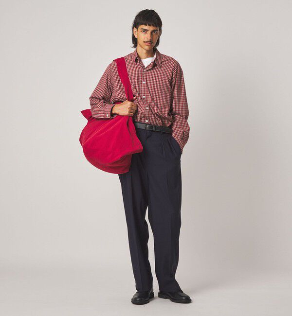 STEVEN ALAN「＜Steven Alan＞ オーガニックコットン ミニチェック リバースシーム シャツ LOOSE」|シャツ・ブラウス|