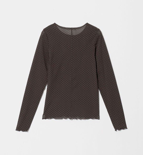 BEAUTY&YOUTH UNITED ARROWS「ドット チュール ロングスリーブ カットソー」|Tシャツ・カットソー|
