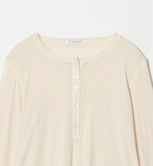 BEAUTY&YOUTH UNITED ARROWS「フロッキーチュール ヘンリーネック カットソー」|Tシャツ・カットソー|