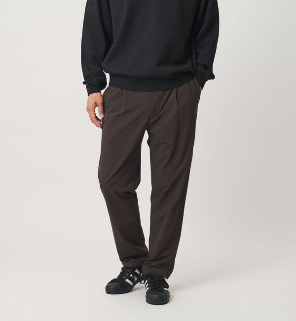 BEAUTY&YOUTH UNITED ARROWS「360&deg;MASTER 1プリーツ イーズ コンフォート イージーパンツ NO.6 セットアップ対応 撥水 ストレッチ ウォ」|チノ|