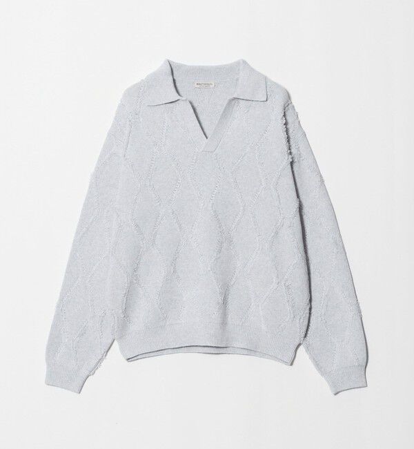 BEAUTY&YOUTH UNITED ARROWS「フリンジ パターン スキッパー ニット」|ニット・セーター|