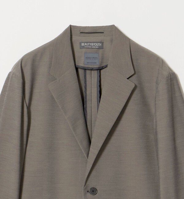 BEAUTY&YOUTH UNITED ARROWS「MIXED-WOOL 2B コンフォート ジャケット タテヨコストレッチ ウォッシャブル セットアップ対応」|テーラードジャケット|