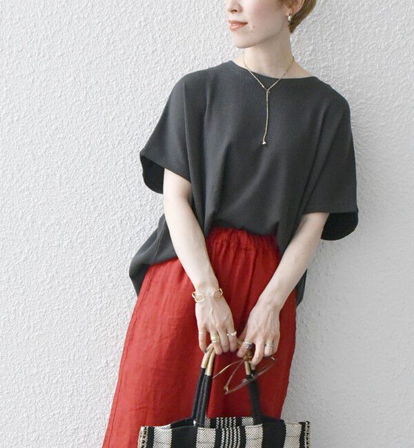 SHIPS any「SHIPS any:〈洗濯機可能〉ワッフル ワイド TEE」|Tシャツ・カットソー|