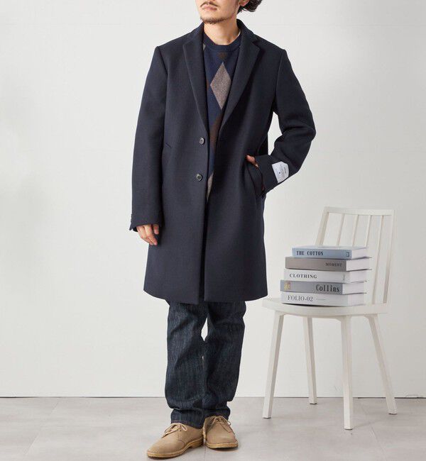 SHIPS any「SHIPS any: FUTURE MELTON チェスター コート 23AW◇」|チェスターコート|