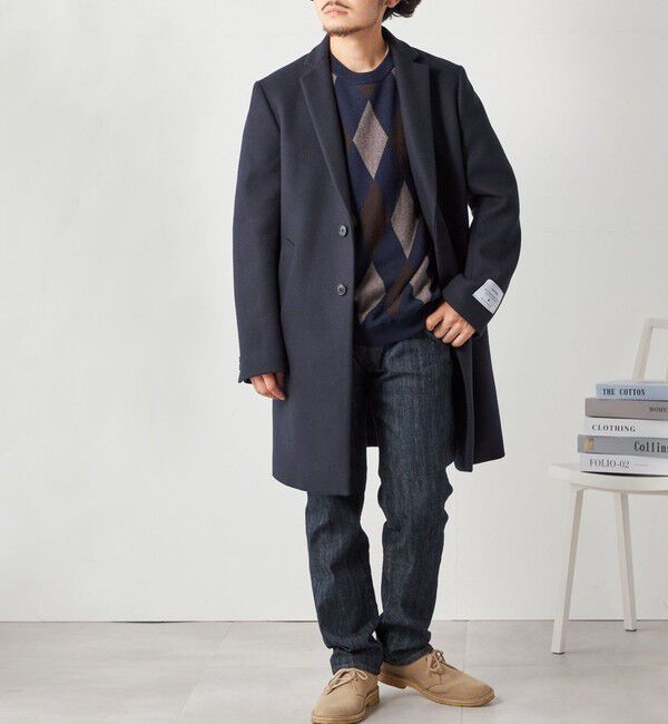 SHIPS any「SHIPS any: FUTURE MELTON チェスター コート 23AW◇」|チェスターコート|