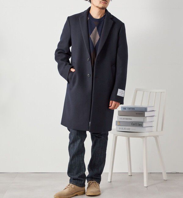 SHIPS any「SHIPS any: FUTURE MELTON チェスター コート 23AW◇」|チェスターコート|