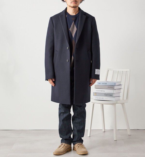 SHIPS any「SHIPS any: FUTURE MELTON チェスター コート 23AW◇」|チェスターコート|