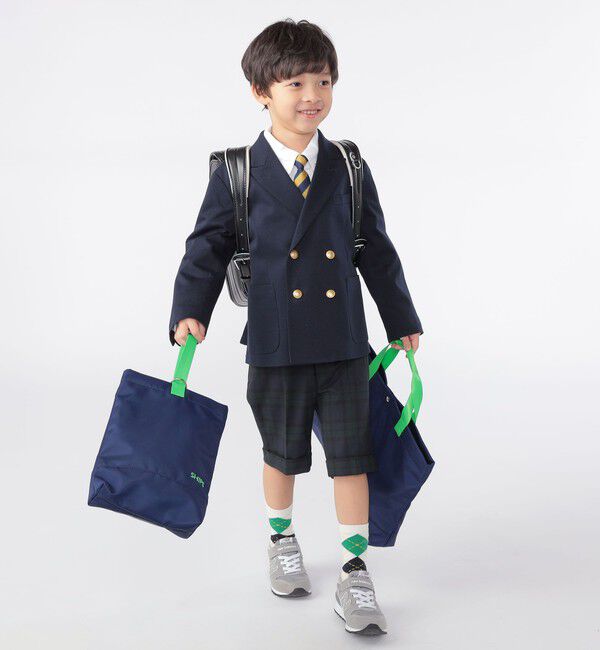 SHIPS KIDS「SHIPS KIDS:110～130cm / ポンチ ダブル ジャケット」|テーラードジャケット|