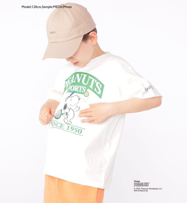 SHIPS KIDS「SHIPS KIDS:100～125cm / スヌーピー スポーツ 半袖 TEE」|Tシャツ・カットソー|