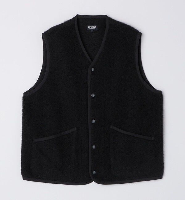 SHIPS「【SHIPS別注】ARPENTEUR: CONTOUR VEST」|ダウンベスト・ベスト|ブラック