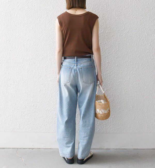 SHIPS any「SHIPS any:〈洗濯機可能〉ワッフル ヘンリーネック 2WAY ノースリーブ TEE」|タンクトップ|