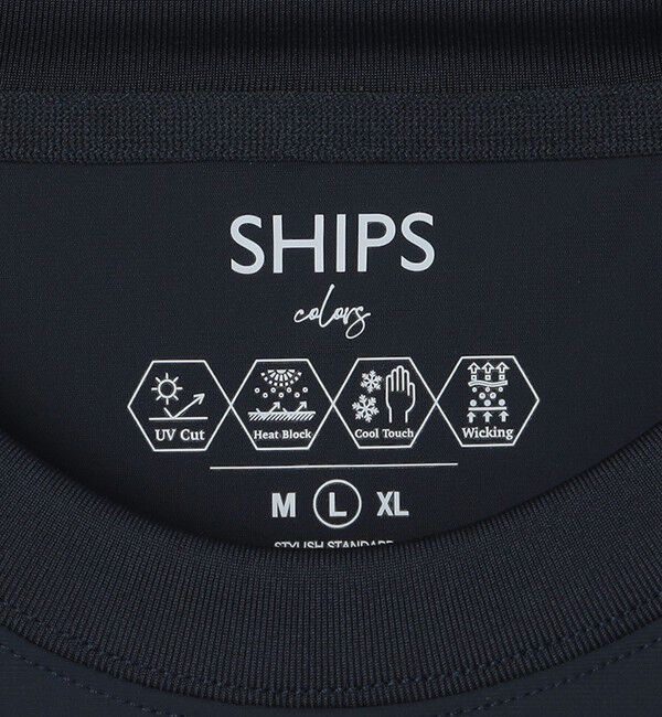 SHIPS Colors 「SHIPS Colors:〈UVカット・接触冷感・吸水速乾〉クールタッチ Tシャツ」|Tシャツ・カットソー|