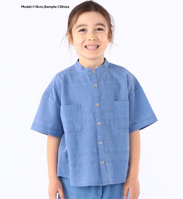 SHIPS KIDS「SHIPS KIDS:100～130cm /エンブロイダリー シャツ」|シャツ・ブラウス|