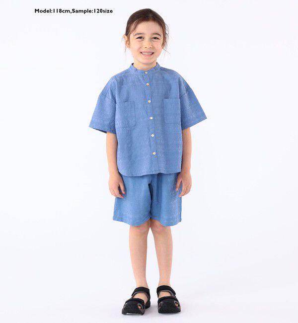 SHIPS KIDS「SHIPS KIDS:100～130cm /エンブロイダリー シャツ」|シャツ・ブラウス|
