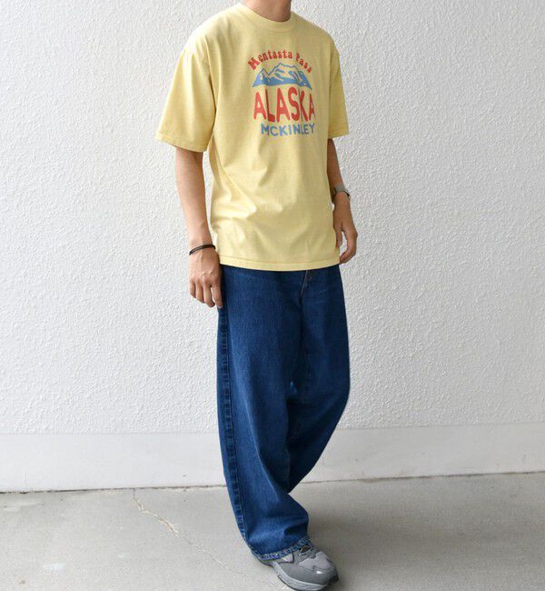 SHIPS any「SCREEN STARS: ガーメントダイ フェード カラー レトロ グラフィック Tシャツ◇」|Tシャツ・カットソー|