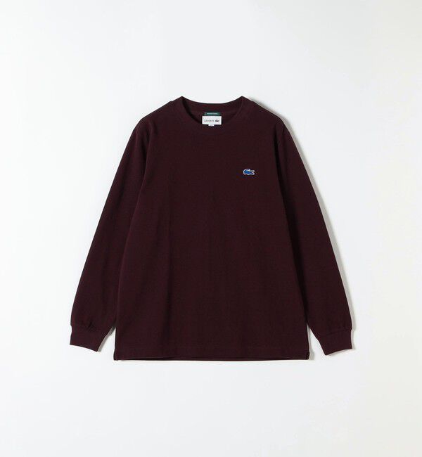 SHIPS any「《追加予約》【SHIPS any別注】LACOSTE:〈洗濯機可能〉ピケ クルーネック ロンT 26AW」|Tシャツ・カットソー|