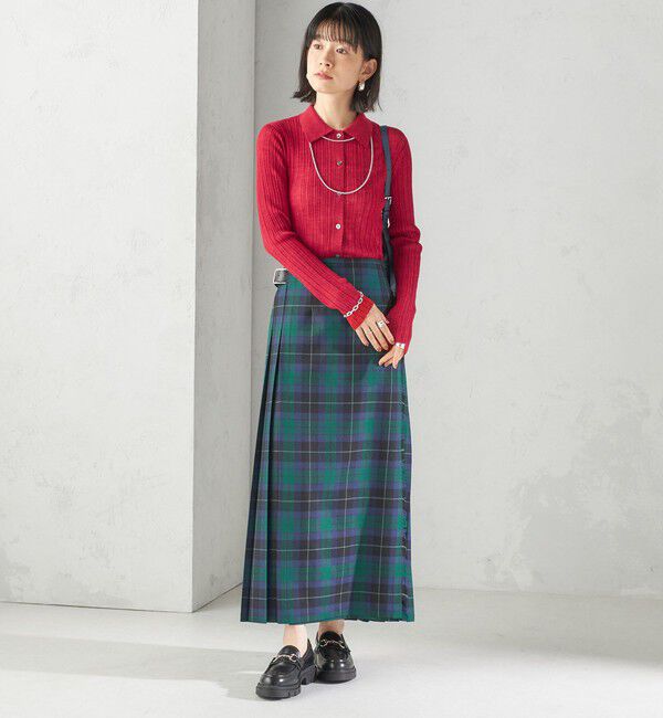 SHIPS for women「【SHIPS別注】O&rsquo;NEIL OF DUBLIN:チェック キルトスカート」|スカート|