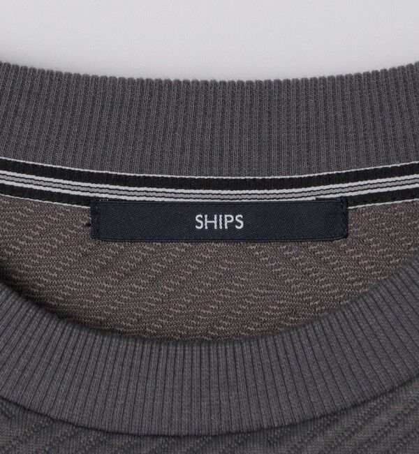 SHIPS「SHIPS: 膨れジャカード ロングスリーブ」|Tシャツ・カットソー|
