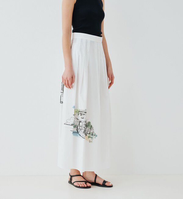 GALERIE VIE「 Landscape Embroidery Skirt」|スカート|